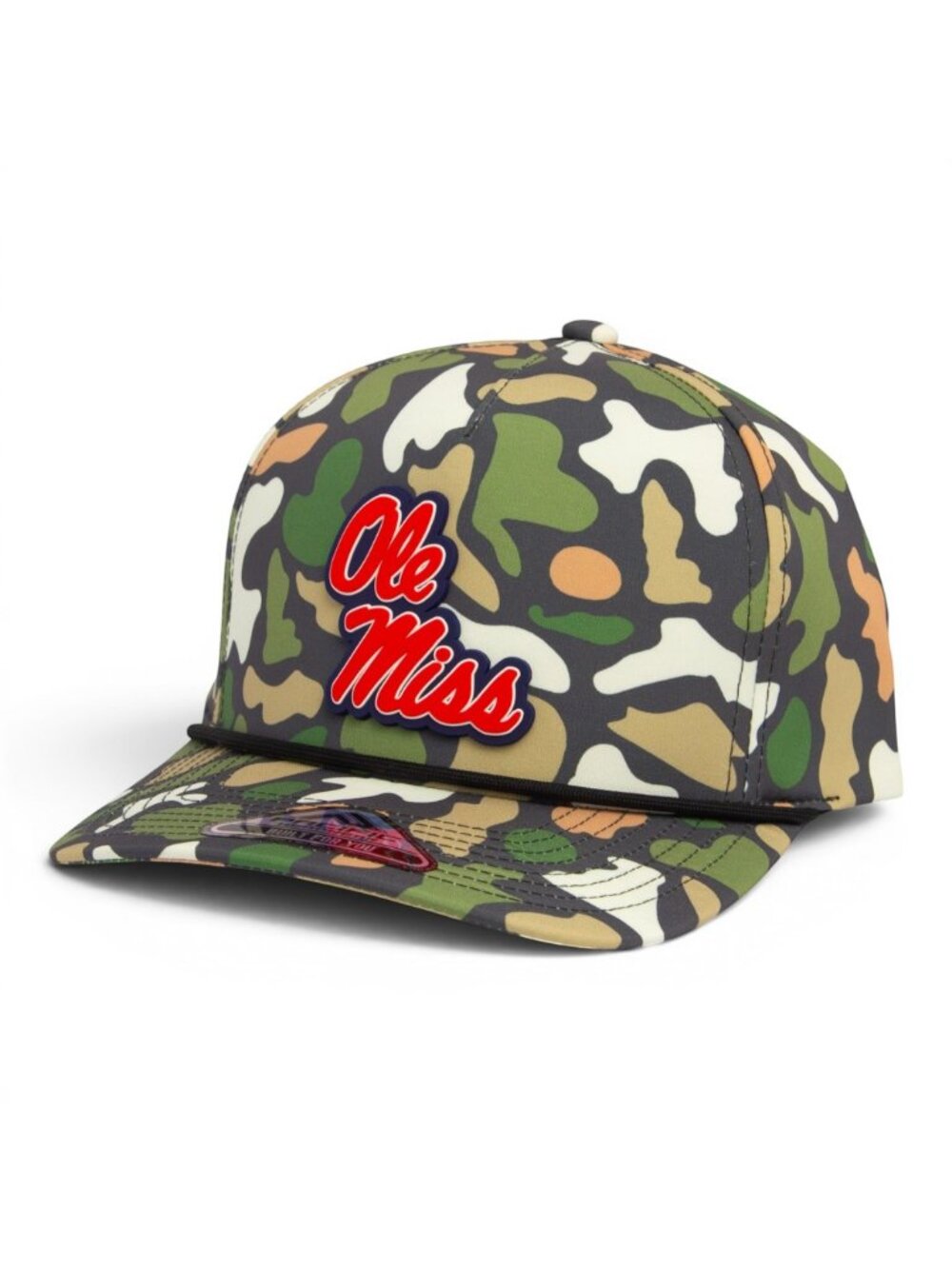 Ole Miss Rebels 3D Duck Camo Rope Hat- Bayou